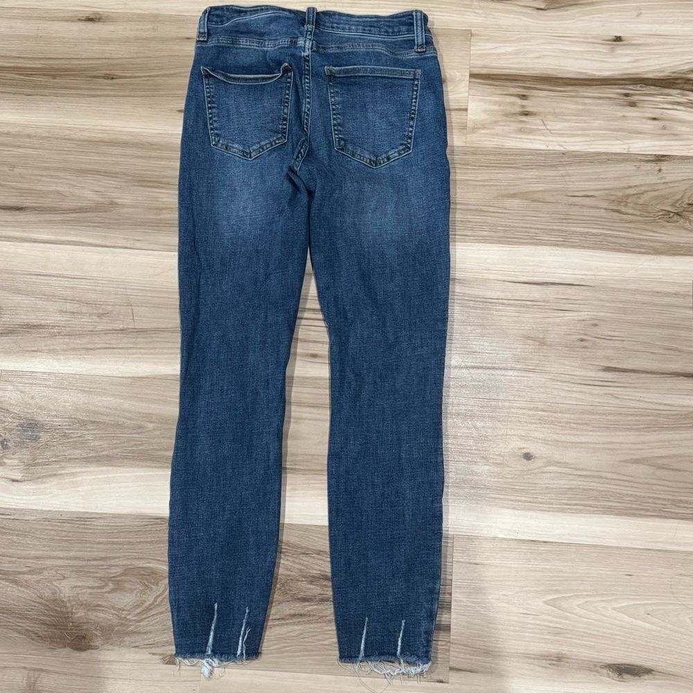 Pistola Lanissa Distressed Denim Raw Hem Mid Rise Skinny Jeans Women’s 26 - Picture 5 of 5